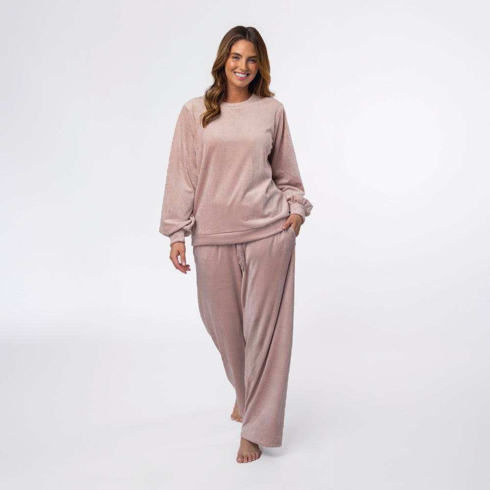 Ladies Soul Warming Loungewear Set - Dusky Pink