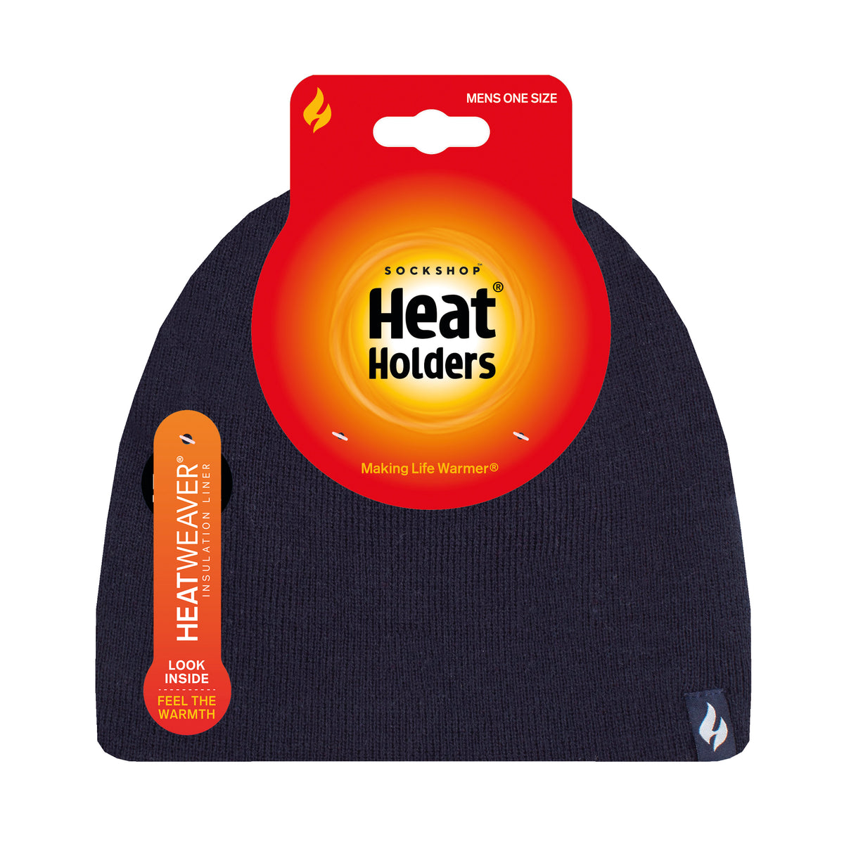 Mens Rowan Beanie Hat Navy – Heat Holders - Main Image