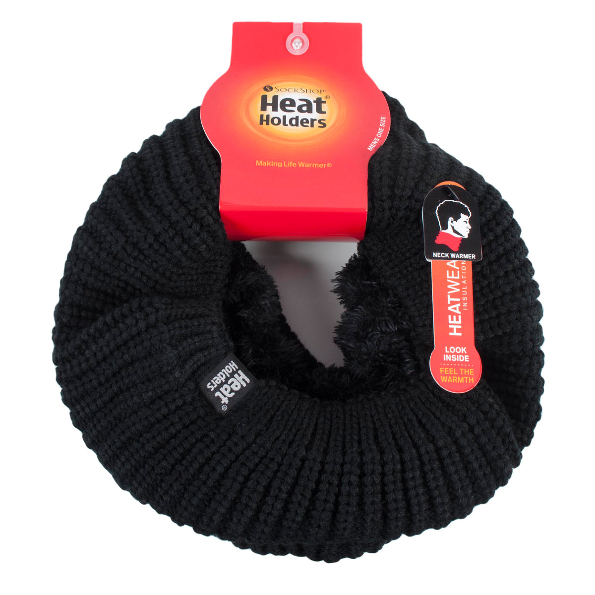 【❗超得❗】【新品未使用】RELX NECK WARMER　BLACK Mens Larvic Neck Warmer - Black – Heat Holders