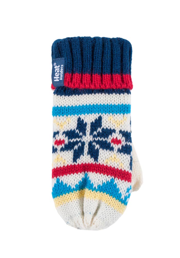 Kids Turn Over Hat & Mittens - Nordic Cream
