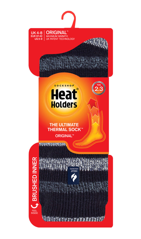 Ladies Original Stripe Socks Delamere - Navy