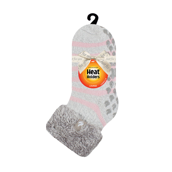Ladies Original Auckland Lounge Socks with Turnover Top - Grey