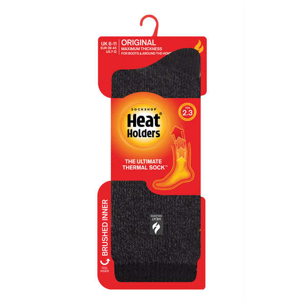 Mens Original Berlin Heel & Toe Socks - Charcoal & Grey