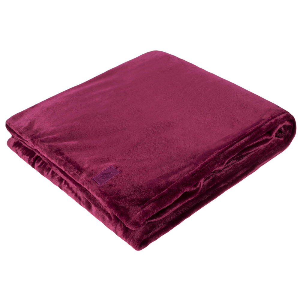 Luxury Fleece Thermal Blanket/Throw 180cm x 200cm - Claret