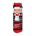 Ladies Lite Christmas Socks - Mrs Claus