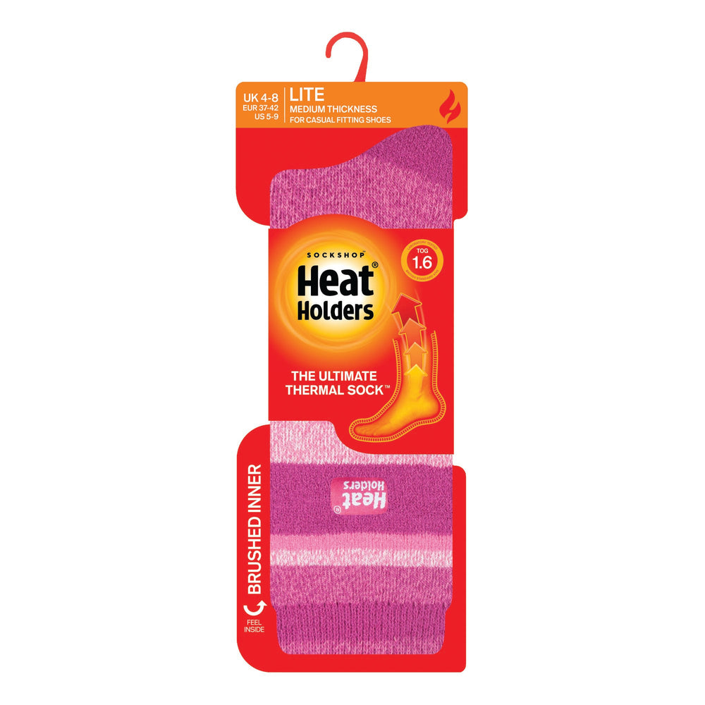 Ladies Lite Jacquard Stripe Socks - Clayton