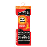 Ladies Lite Fairisle Nordic Socks - Black & Charcoal