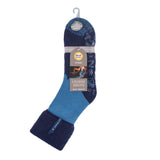 Mens Lite Robin Lounge Socks with Turnover Top - Navy