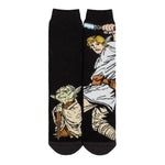 Mens Lite Licensed Character Socks - Star Wars Luke & Yoda