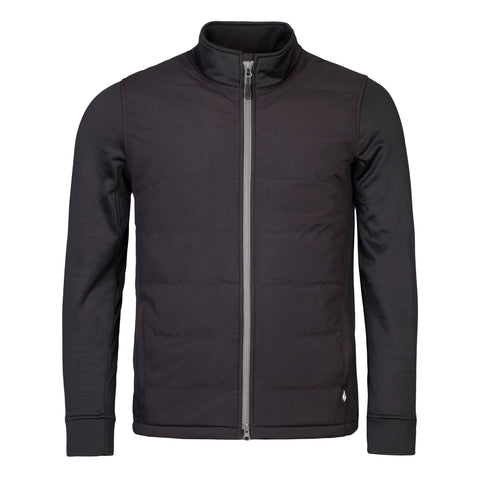 Mens Mid-Weight and Water Resistant Hybrid Harrison Jacket - Black
