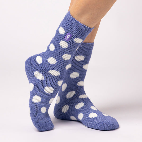 Ladies Original Jacquard Socks - Denim Spot