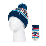 Kids Turn Over Hat & Mittens - Nordic Cream