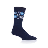 Mens Ultra Lite Jay Argyle Socks - Navy