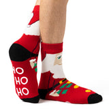 Mens Dual Layer Christmas Socks - Santa