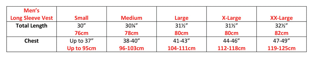 Mens Thermal Long Sleeve Vest - Charcoal