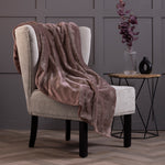 Luxury Fleece Thermal Blanket/Throw 180cm x 200cm - Winter Fawn