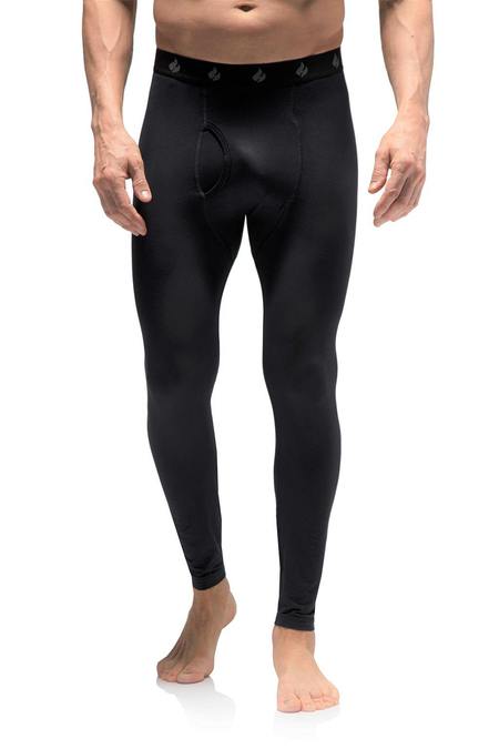 Mens Ultra Lite Thermal Underwear Bottoms - Black – Heat Holders