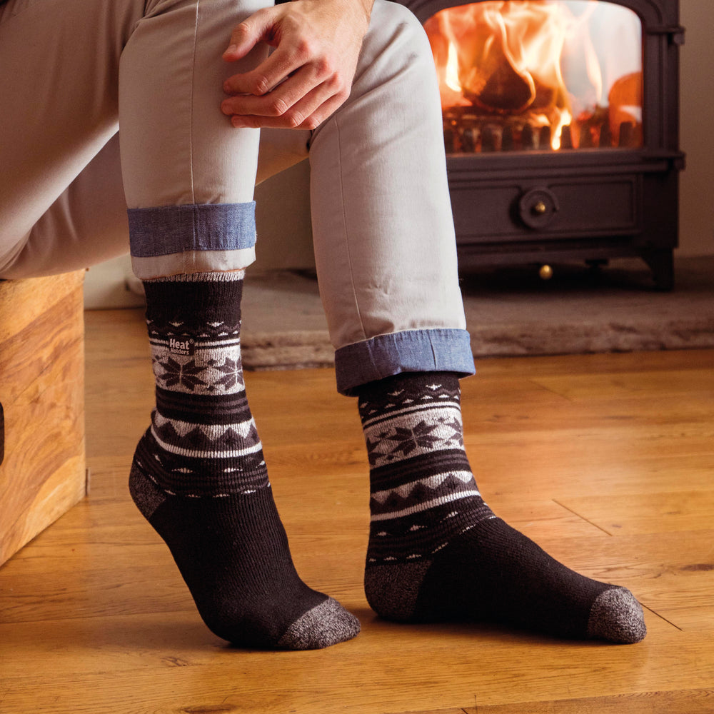 Mens Lite Fairisle Socks - Crowcroft