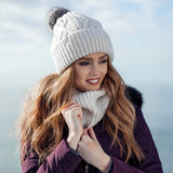 Ladies Solna Pom Pom Hat - Cream