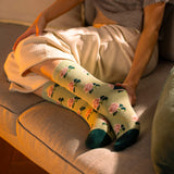 Ladies RHS Lite Socks - Roses Sage