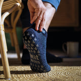 Mens Original Kolax Ankle Slipper Socks - Navy & Denim