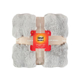 Faux Fur Luxury Thermal Blanket 140cm x 160cm - Light Grey