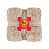 Extra Large Faux Fur Luxury Thermal Blanket 160cm x 200cm - Natural