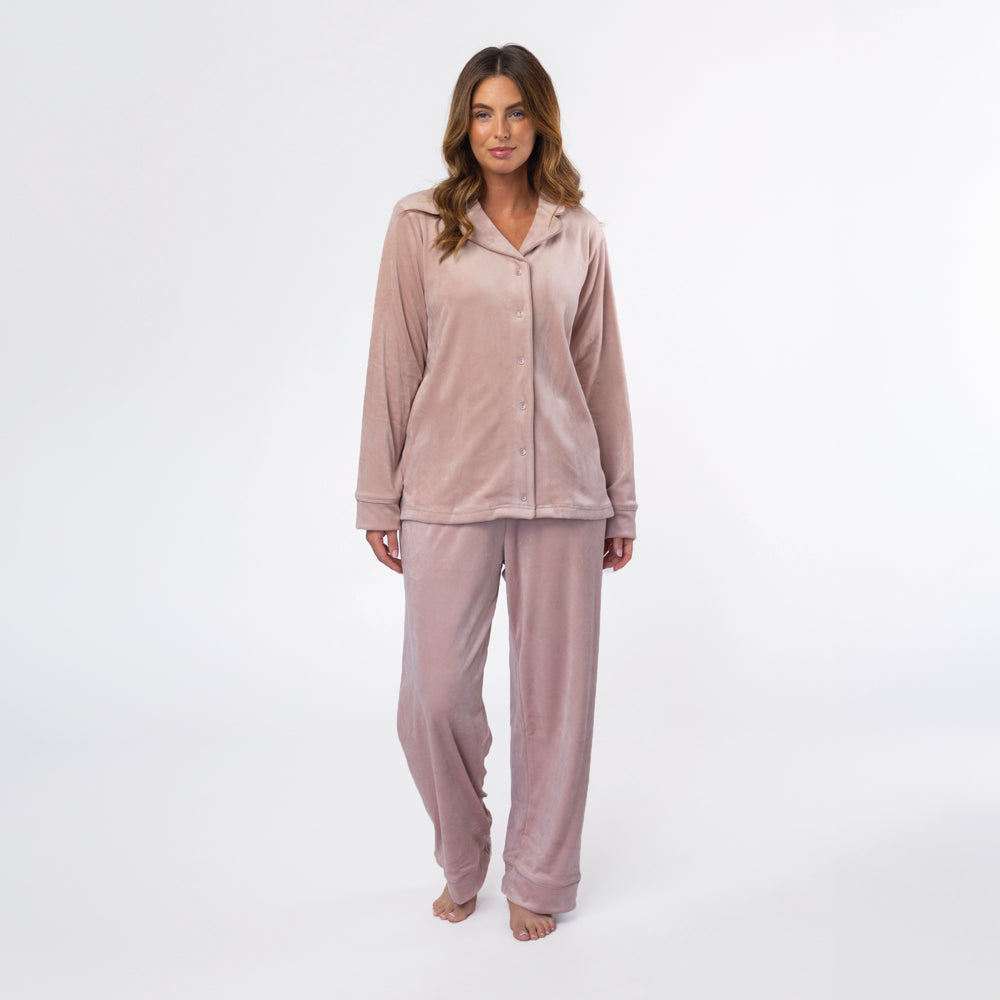 Ladies Soul Warming Pyjama Set - Dusky Pink
