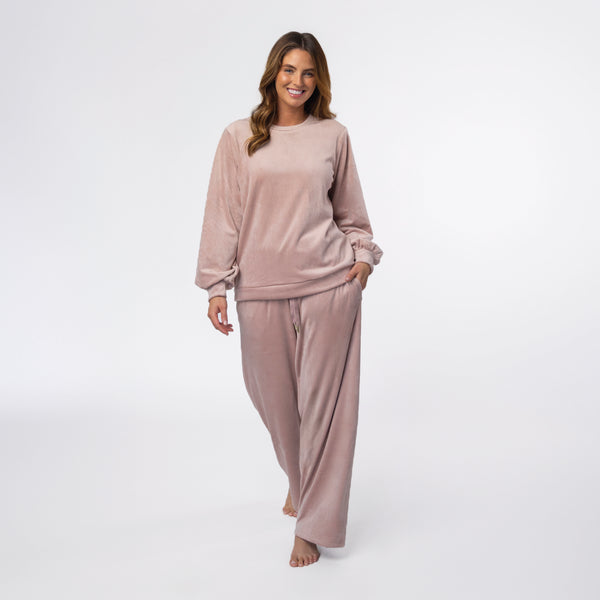 Ladies Soul Warming Loungewear Set - Dusky Pink