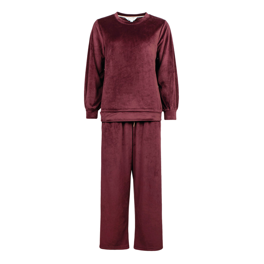 Ladies Soul Warming Loungewear Set - Wine