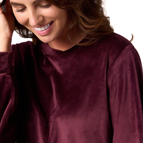 Ladies Soul Warming Loungewear Set - Wine