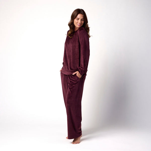 Ladies Soul Warming Loungewear Set - Wine