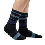 Mens Lite Altun Multi Stripe Socks - Black