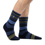 Mens Lite Altun Multi Stripe Socks - Navy