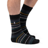 Mens Original Astana Narrow Stripe Socks - Black