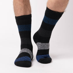 Mens Original Barrow Wide Stripe Socks - Black