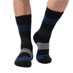 Mens Original Barrow Wide Stripe Socks - Black