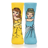 Kids Lite Disney Socks - Princess Belle & Cinderella