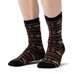 Mens Lite Nordic Thermal Socks - Black & Olive