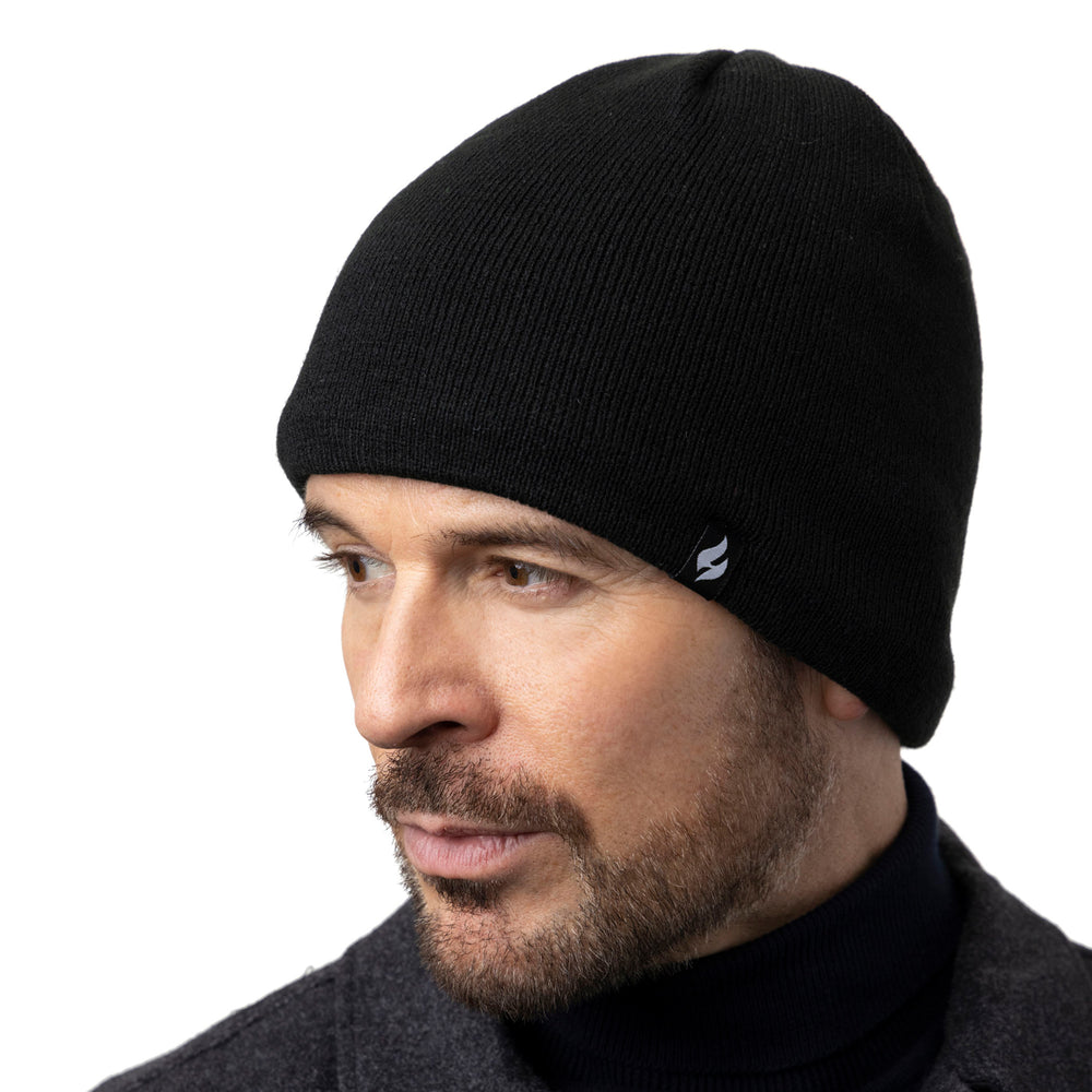 Mens Rowan Beanie Hat - Black