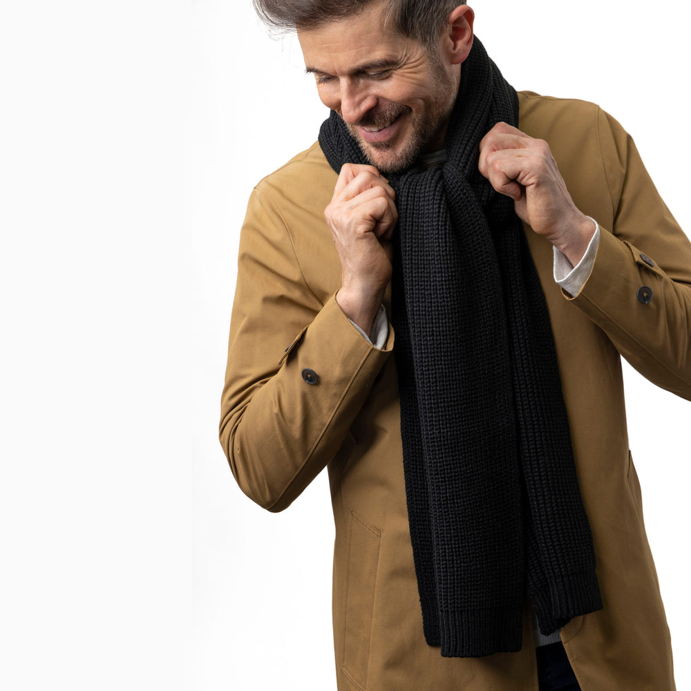 Mens Ryten Thermal Scarf - Black