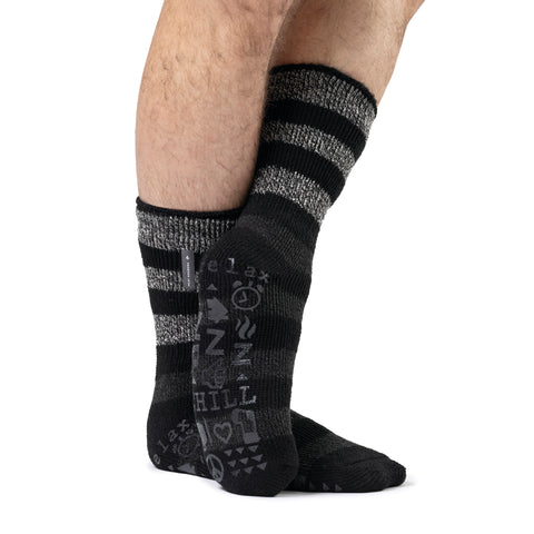 Mens Original Colden Lounge Sock - Black & Charcoal