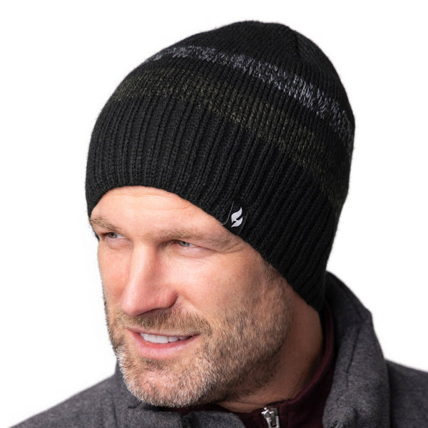 Mens Tromso Beanie Hat - Black