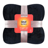 Luxury Fleece Thermal Blanket/Throw 180cm x 200cm - Black