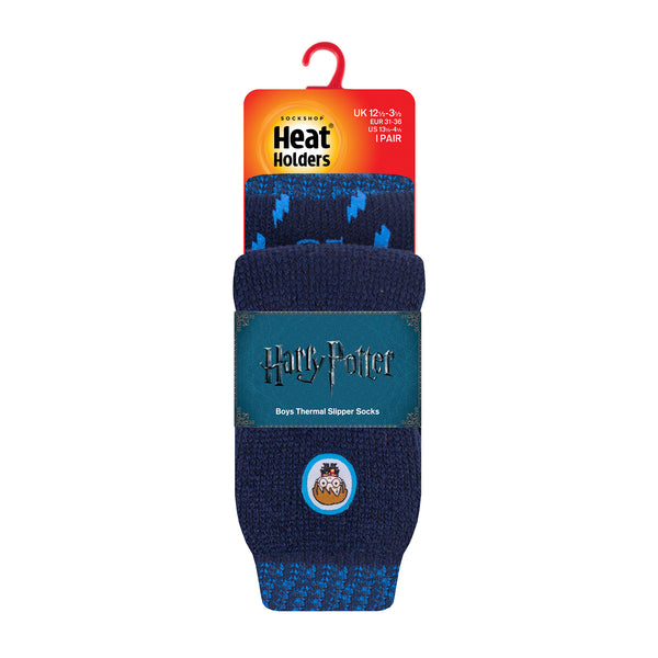 Kids Harry Potter Thermal Slipper Socks - Blue