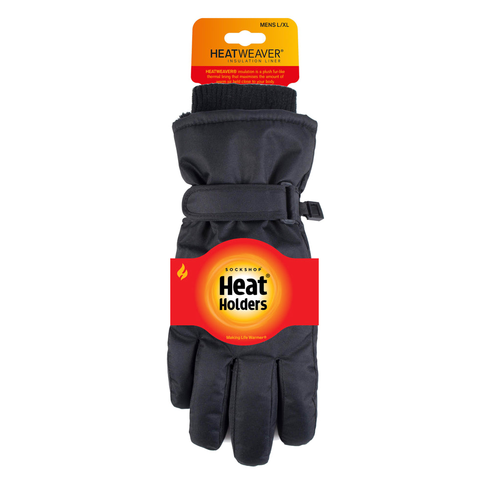 Mens Performance Ski Gloves - Black