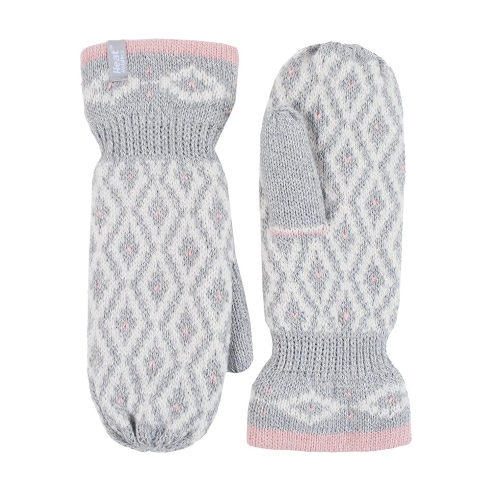 Ladies Copenhagen Mittens - Light Grey