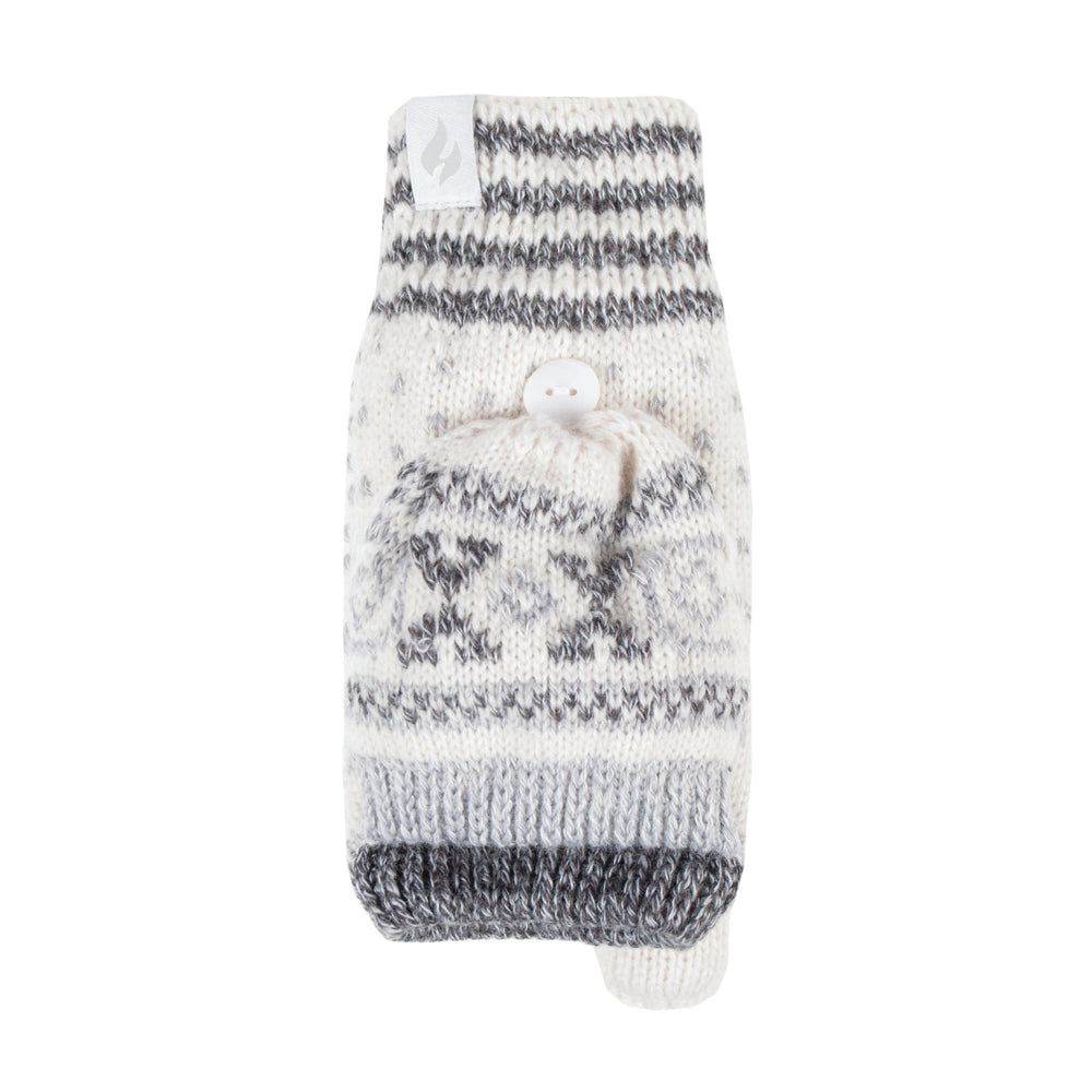 Ladies Stockholm Converter Mittens - Cream