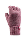 Ladies Plain Fingerless Gloves - Rose