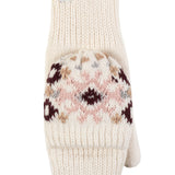 Ladies Heather Converter Mittens - Cream